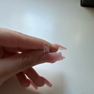 N earrings rose gold